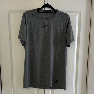 Nike Pro Dri-FIT Gray Short Sleeve Tee (Fitted)